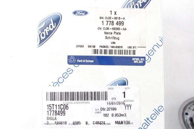 AA83-402A16-AD STEMMA LOGO FREGIO FORD F-150 3.5 4P AUT (2010) RICAMBIO NUOVO