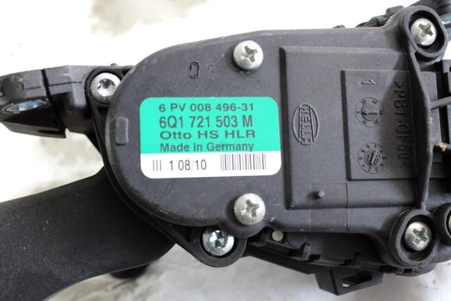 6Q1721503M PEDALE ACCELERATORE VOLKSWAGEN POLO 1.6 D 55KW 5M 5P (2010) RICAMBIO USATO