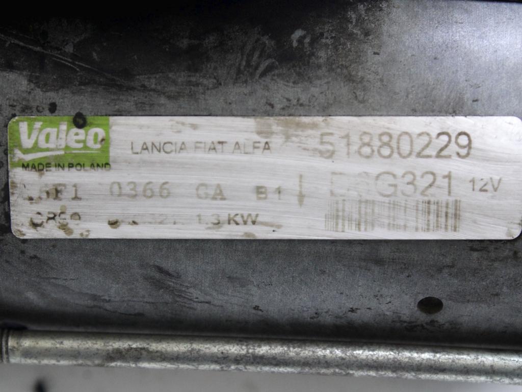 51880229 MOTORINO AVVIAMENTO FIAT PANDA VAN 1.3 D 55KW 5P 5M (2011) RICAMBIO USATO