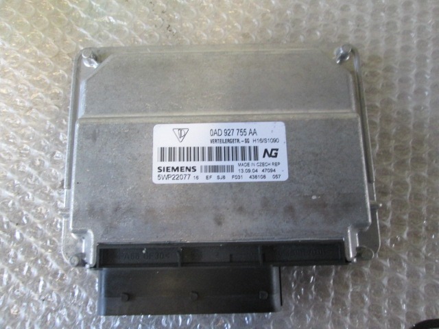 VARIOUS CONTROL UNITS OEM N. 0AD927755AA ORIGINAL PART ESED PORSCHE CAYENNE (2003 -2008) BENZINA 45  YEAR OF CONSTRUCTION 2004