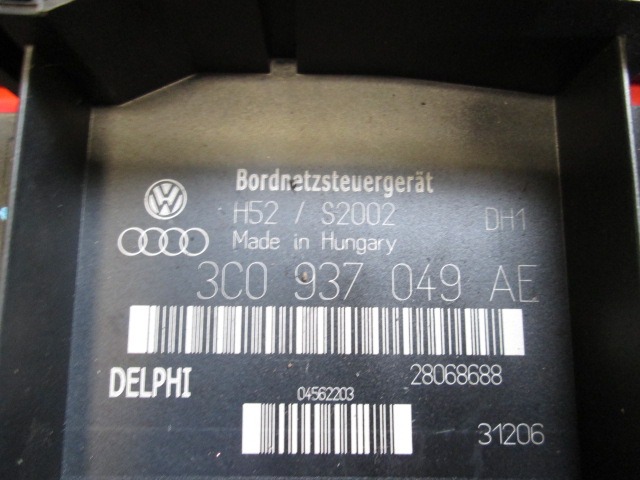 COMFORT CONTROL (BLUE & ME) OEM N. 3C0937049AE SPARE PART USED CAR SEAT LEON 1P1 (2005 - 2012) DISPLACEMENT 20 DIESEL YEAR OF CONSTRUCTION 2007