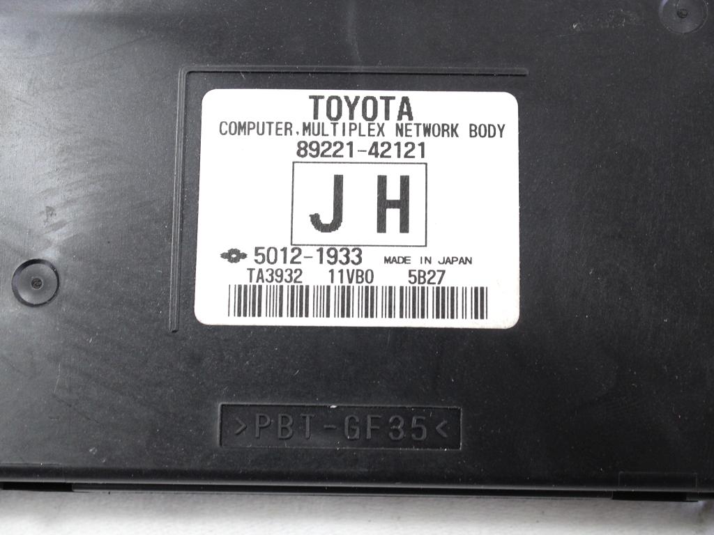 89221-42121 CENTRALINA BODY COMPUTER TOYOTA RAV 4 2.0 D 91KW 6M 5P (2015) RICAMBIO USATO