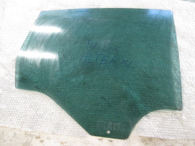 DOOR WINDOW, TINTED GLASS, REAR RIGHT OEM N. 5P0845026A ORIGINAL PART ESED SEAT ALTEA XL 5P5 (2007 - 02/2009) BENZINA/GPL 16  YEAR OF CONSTRUCTION 2008