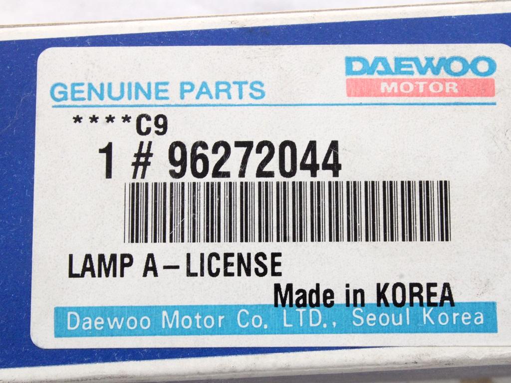 96272044 COPPIA LUCI TARGA DAEWOO NUBIRA 1.6 B 16 V 78 KW (1997) RICAMBIO NUOVO