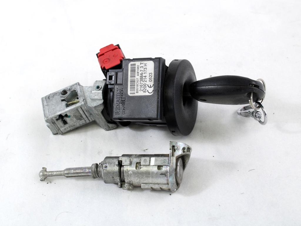 237101907R KIT ACCENSIONE AVVIAMENTO RENAULT CLIO 1.2 B 55KW 5M 5P (2012) RICAMBIO USATO CON CENTRALINA INIEZIONE MOTORE, QUADRO STRUMENTI, BLOCCHETTI ACCENSIONE APERTURA CON CHIAVE 237101206R 8201054128 8200214173 8201060291