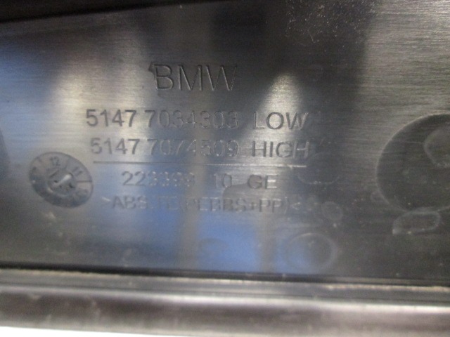 TRIM PANEL LEG ROOM OEM N. 51477074509 ORIGINAL PART ESED BMW SERIE 5 E60 E61 (2003 - 2010) DIESEL 25  YEAR OF CONSTRUCTION 2004