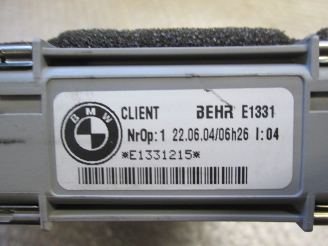 HEATER RADIATOR OEM N.  ORIGINAL PART ESED BMW SERIE 5 E60 E61 (2003 - 2010) DIESEL 25  YEAR OF CONSTRUCTION 2004
