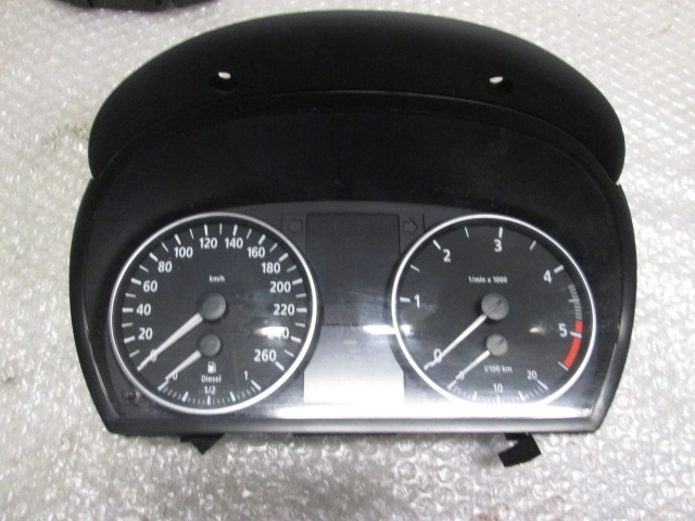 INSTRUMENT CLUSTER / INSTRUMENT CLUSTER OEM N. 62109283807 ORIGINAL PART ESED BMW SERIE 3 BER/SW/COUPE/CABRIO E90/E91/E92/E93 (2005 - 08/2008) DIESEL 30  YEAR OF CONSTRUCTION 2006