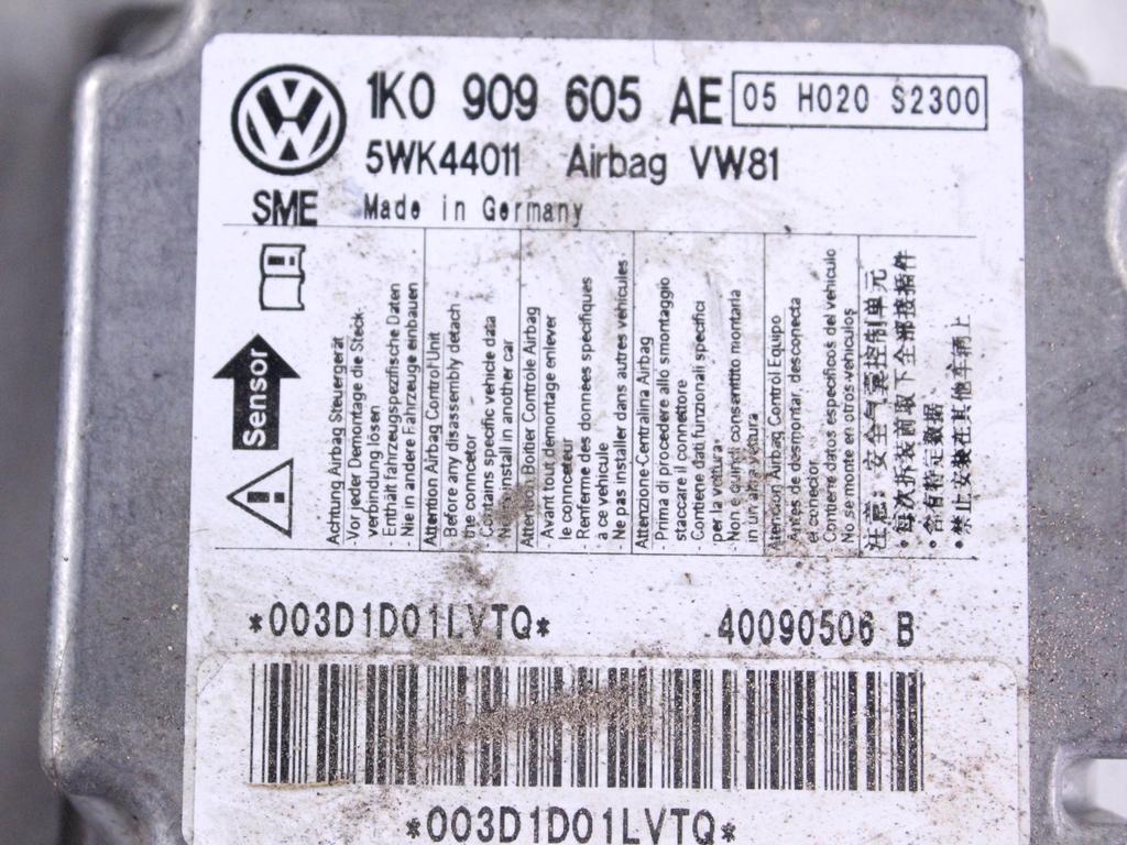 10 CENTRALINE AIRBAG USATE NON FUNZIONANTI DA RICODIFICARE 1T0909605E 1C0909605K 6R0959655K 1K0909605AE 6Q0909605AD 1K0909605AE 6R0959655K 4F0959655B 1C0909605 8K0959655B 0285010793 