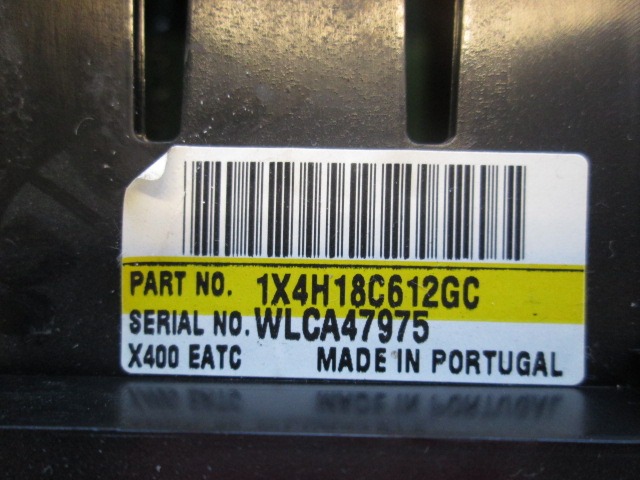 AIR CONDITIONING CONTROL UNIT / AUTOMATIC CLIMATE CONTROL OEM N. 1X4H18C612GC 1X4F190840BD 1X4F19D840AE ORIGINAL PART ESED JAGUAR X-TYPE BER/SW (2005 - 2009)DIESEL 20  YEAR OF CONSTRUCTION 2005