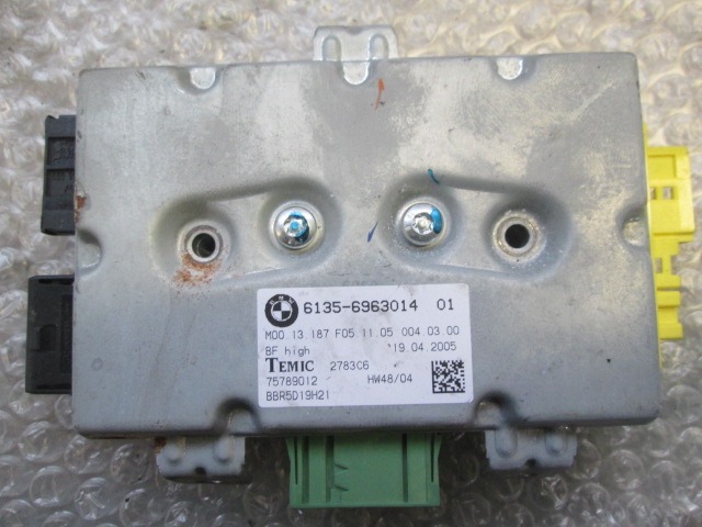 CONTROL UNIT AIRBAG OEM N. 6135696301401 ORIGINAL PART ESED BMW SERIE 5 E60 E61 (2003 - 2010) DIESEL 30  YEAR OF CONSTRUCTION 2005