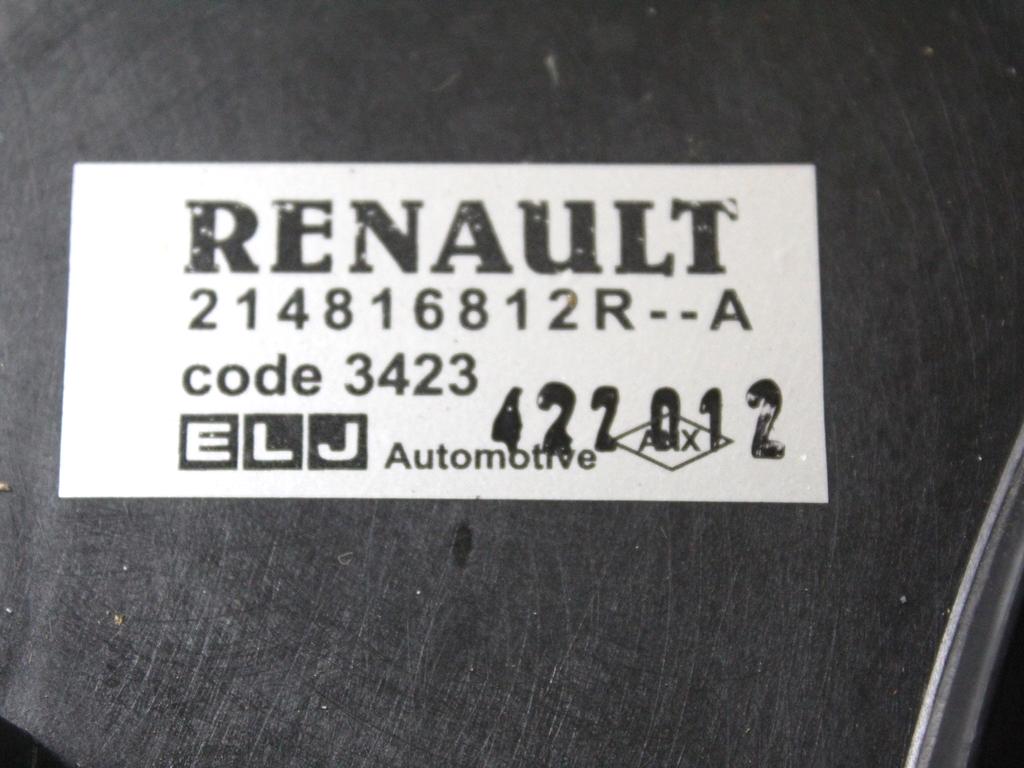 214816812R ELETTROVENTOLA RENAULT NEW CLIO 1.2 B 54KW 5M 5P (2013) RICAMBIO USATO