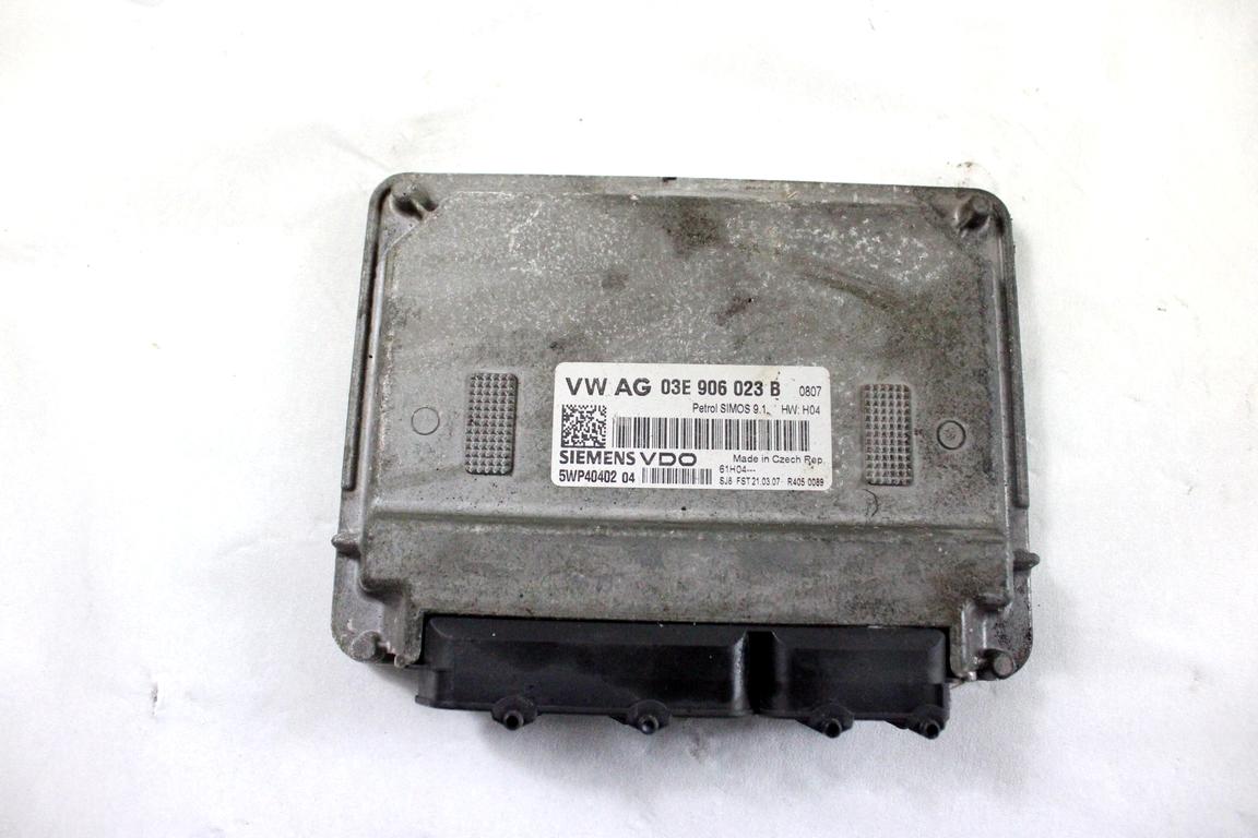 03E906023B KIT ACCENSIONE AVVIAMENTO SKODA FABIA 1.2 B 51KW 5M 5P (2007) RICAMBIO USATO CON CENTRALINA MOTORE, QUADRO STRUMENTI, BLOCCHETTI ACCENSIONE APERTURA CON DOPPIA CHIAVE 6Q2937049F 4B0905851C 5J0820810B