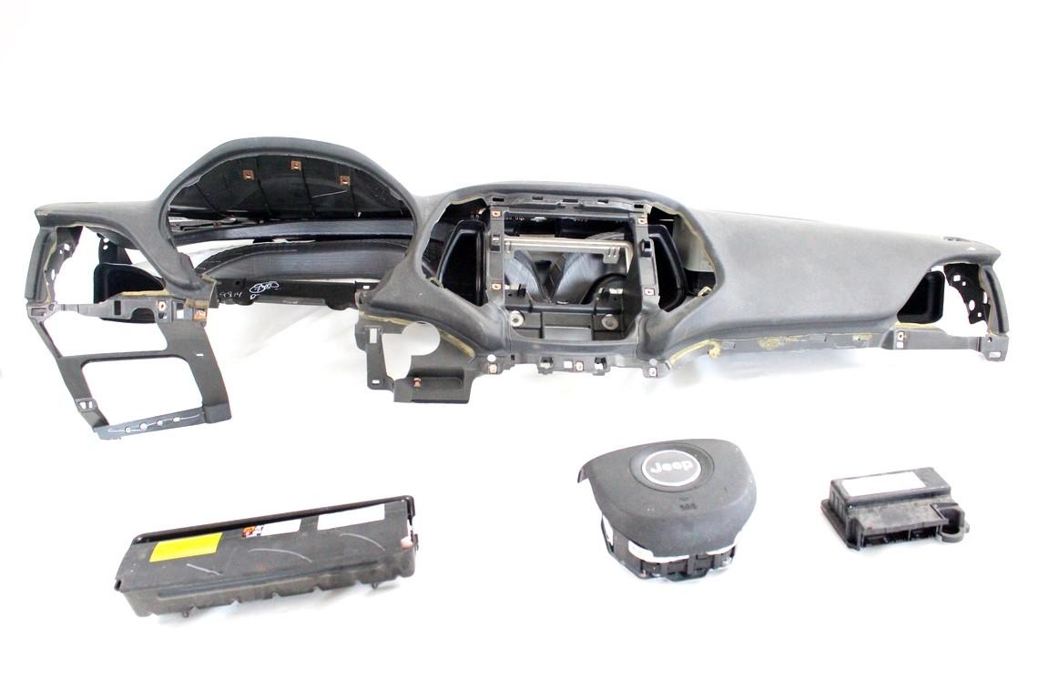 68229030AF KIT AIRBAG JEEP CHEROKEE 2.0 D 103KW 6M 5P (2015) RICAMBIO USATO CON PRETENSIONATORI CINTURE DI SICUREZZA, CENTRALINA AIRBAG, AIRBAG VOLANTE GUIDATORE, AIRBAG PASSEGGERO, CRUSCOTTO 68156074AE