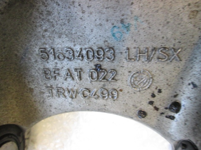 WISHBONE,FRONT LEFT OEM N. 51834093 ORIGINAL PART ESED ALFA ROMEO GT 937 (2003 - 2010) DIESEL 19  YEAR OF CONSTRUCTION 2004