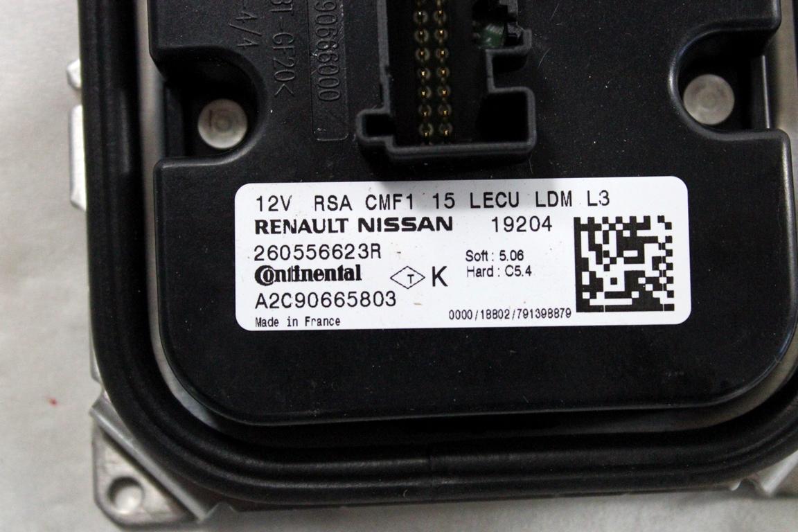 260556623R CENTRALINA FARO LED RENAULT CLIO 1.0 B 74KW 5M 5P (2020) RICAMBIO USATO