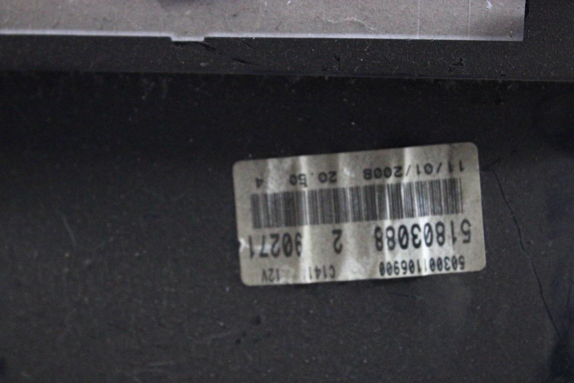 51803088 QUADRO STRUMENTI CONTACHILOMETRI FIAT GRANDE PUNTO 1.2 B 48KW 5M 3P (2008) RICAMBIO USATO