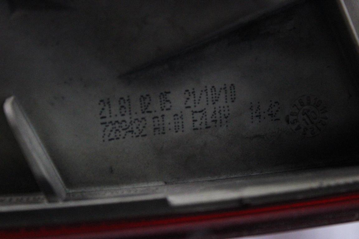 63217289432 FARO FANALE POSTERIORE DESTRO PARTE ESTERNA BMW SERIE 3 318 D E91 SW 2.0 D 105KW 6M 5P (2011) RICAMBIO USATO