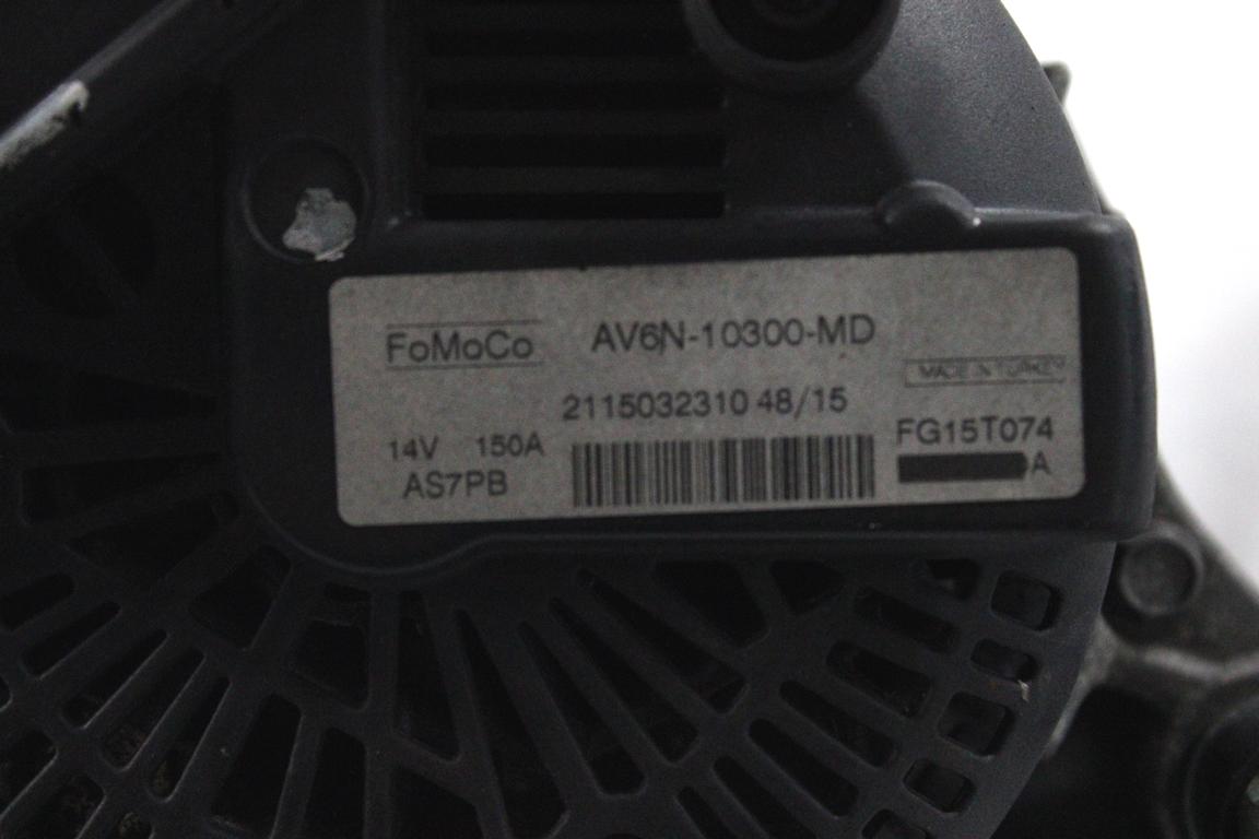 AV6N-10300-MD ALTERNATORE FORD FIESTA 1.5 D 55KW 5M 5P (2016) RICAMBIO USATO