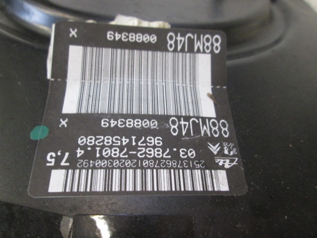 BRAKE SERVO WITHOUT PUMP OEM N. 1611244780 ORIGINAL PART ESED CITROEN C5 MK2 /TOURER/CROSS TOURER (2008 - 2017) DIESEL 20  YEAR OF CONSTRUCTION 2010