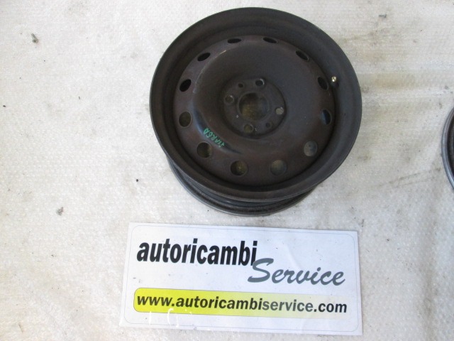 IRON RIMS OEM N.  SPARE PART USED CAR FIAT MAREA BER/SW (03/1999 - 2003) - DISPLACEMENT 1.9 DIESEL- YEAR OF CONSTRUCTION 2002