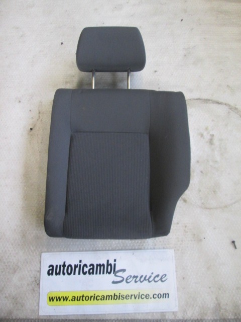 BACK SEAT BACKREST OEM N. 6Q0885775M ORIGINAL PART ESED VOLKSWAGEN POLO (10/2001 - 2005) BENZINA 14  YEAR OF CONSTRUCTION 2004