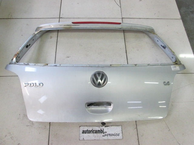 TRUNK LID OEM N. 6Q6827025R ORIGINAL PART ESED VOLKSWAGEN POLO (10/2001 - 2005) BENZINA 14  YEAR OF CONSTRUCTION 2004