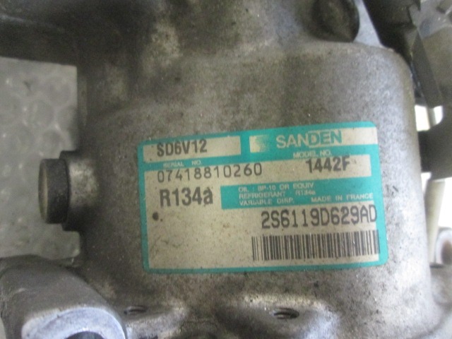 AIR-CONDITIONER COMPRESSOR OEM N. 2S6119D629AD ORIGINAL PART ESED FORD FUSION (2002 - 02/2006) DIESEL 14  YEAR OF CONSTRUCTION 2003