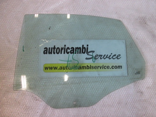 DOOR WINDOW, TINTED GLASS, REAR LEFT OEM N. 6L4845025A SPARE PART USED CAR SEAT IBIZA MK3 RESTYLING (02/2006 - 2008) - DISPLACEMENT 1.4 BENZINA- YEAR OF CONSTRUCTION 2007