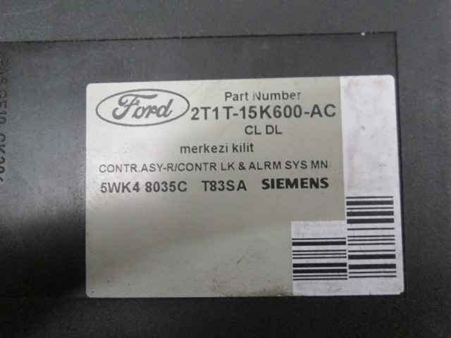 BODY COMPUTER / REM  OEM N. 1133976 ORIGINAL PART ESED FORD TRANSIT CONNECT P65, P70, P80 (2002 - 2012)DIESEL 18  YEAR OF CONSTRUCTION 2006