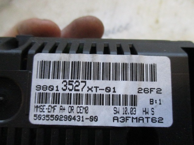 BOARD COMPUTER OEM N. 98013527XT ORIGINAL PART ESED CITROEN DS3 (2009 - 2014) DIESEL 14  YEAR OF CONSTRUCTION 2012