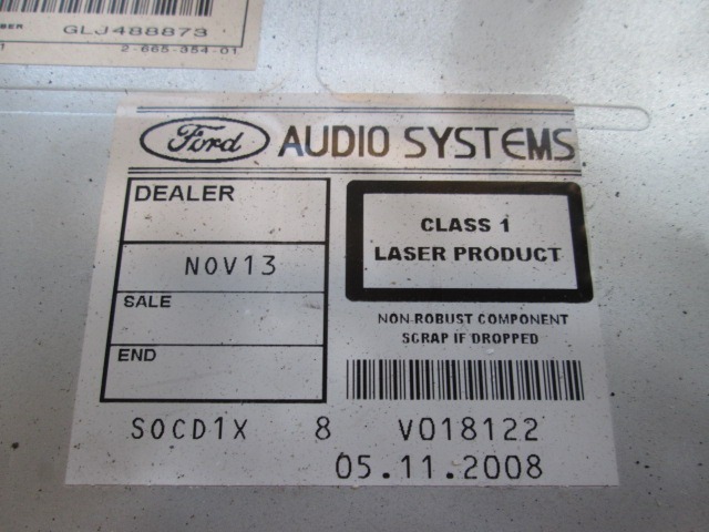 RADIO CD?/ AMPLIFIER / HOLDER HIFI SYSTEM OEM N. 7S7T-18C939-CB ORIGINAL PART ESED FORD MONDEO BER/SW (2007 - 8/2010) DIESEL 20  YEAR OF CONSTRUCTION 2009