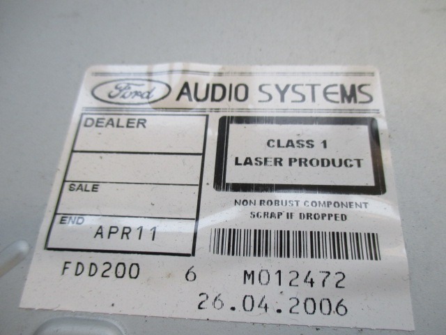 RADIO CD?/ AMPLIFIER / HOLDER HIFI SYSTEM OEM N. 5S7T18C815AF ORIGINAL PART ESED FORD MONDEO BER/SW (2000 - 2007) DIESEL 20  YEAR OF CONSTRUCTION 2006