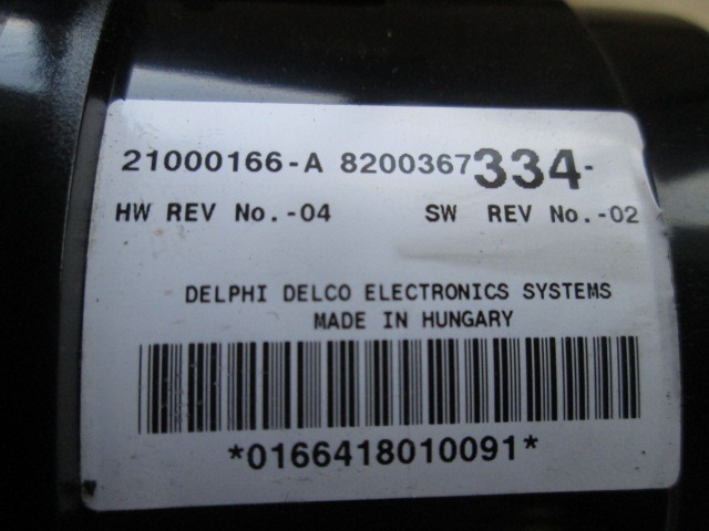 AIR CONDITIONING CONTROL UNIT / AUTOMATIC CLIMATE CONTROL OEM N.  ORIGINAL PART ESED RENAULT ESPACE / GRAND ESPACE (05/2003 - 08/2006) DIESEL 30  YEAR OF CONSTRUCTION 2004