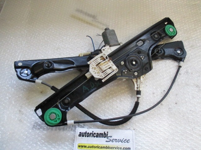 DOOR WINDOW LIFTING MECHANISM FRONT OEM N. 13822227 ORIGINAL PART ESED BMW SERIE 3 BER/SW/COUPE/CABRIO E90/E91/E92/E93 (2005 - 08/2008) DIESEL 20  YEAR OF CONSTRUCTION 2007