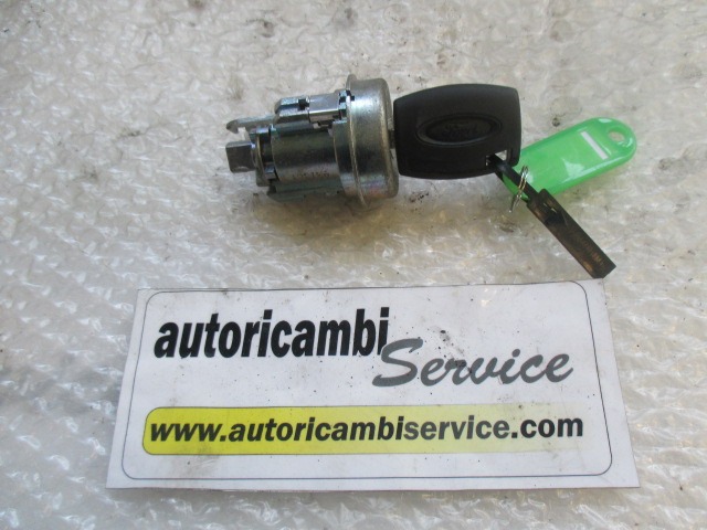 IGNITION LOCK KIT AND LOCKS OEM N.  SPARE PART USED CAR FORD FIESTA (09/2008 - 11/2012) - DISPLACEMENT 1.4 BENZINA/GPL- YEAR OF CONSTRUCTION 2010