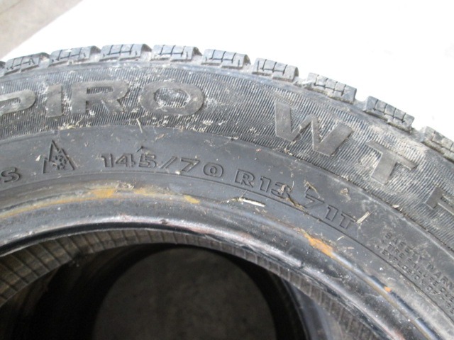 4 WINTER TIRES OEM N. 145/70 R13 ORIGINAL PART ESED ZZZ (PNEUMATICI)   YEAR OF CONSTRUCTION