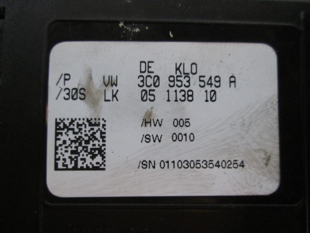 ELECTRIC POWER STEERING UNIT OEM N. 5113810 ORIGINAL PART ESED VOLKSWAGEN PASSAT B6 3C BER/SW (2005 - 09/2010)  DIESEL 20  YEAR OF CONSTRUCTION 2006
