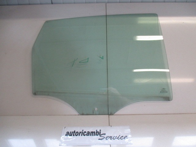 DOOR WINDOW, TINTED GLASS, REAR RIGHT OEM N. 1207449 ORIGINAL PART ESED FORD FIESTA (2002 - 2004) BENZINA 12  YEAR OF CONSTRUCTION 2003