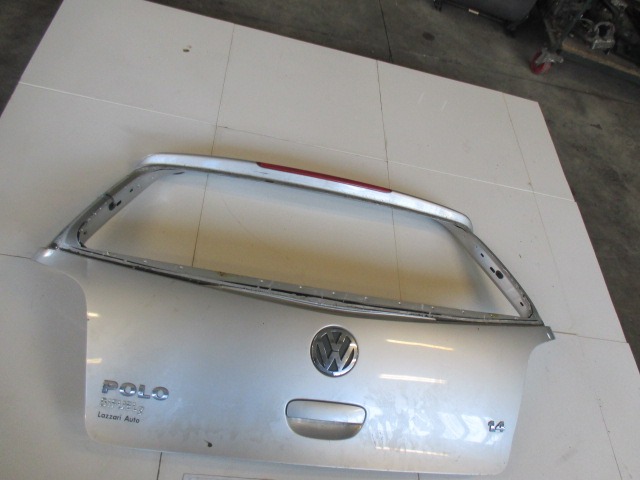 TRUNK LID OEM N. 6QE827025E ORIGINAL PART ESED VOLKSWAGEN POLO (2005 - 10/2009) BENZINA 14  YEAR OF CONSTRUCTION 2009