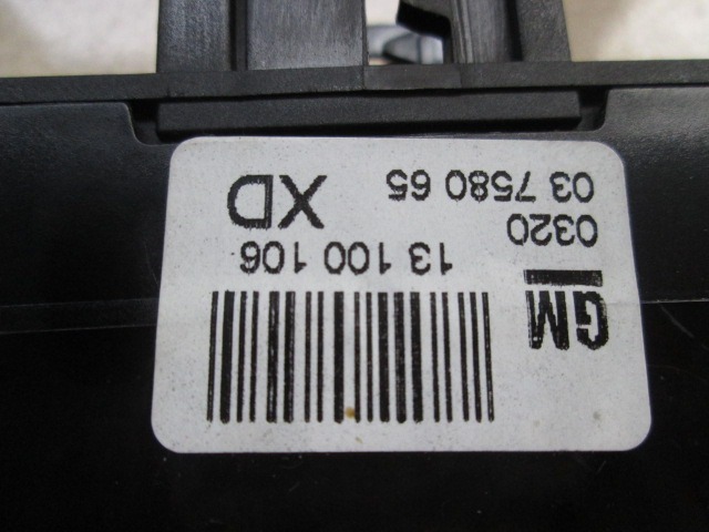 SWITCH HAZARD WARNING/CENTRAL LCKNG SYST OEM N. 13100106 ORIGINAL PART ESED OPEL ZAFIRA B A05 M75 (2005 - 2008) DIESEL 19  YEAR OF CONSTRUCTION 2007