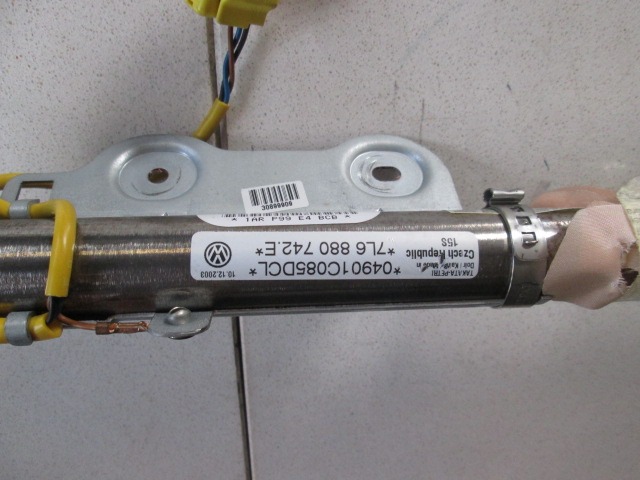 HEAD AIRBAG, RIGHT OEM N. 7L6880742E ORIGINAL PART ESED VOLKSWAGEN TOUAREG (2002 - 2007)DIESEL 25  YEAR OF CONSTRUCTION 2004