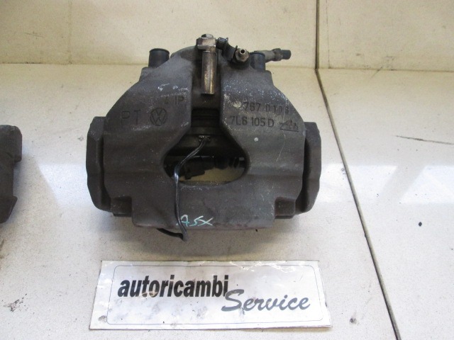 BRAKE CALIPER FRONT RIGHT OEM N. 7L6615123D ORIGINAL PART ESED VOLKSWAGEN TOUAREG (2002 - 2007)DIESEL 25  YEAR OF CONSTRUCTION 2004