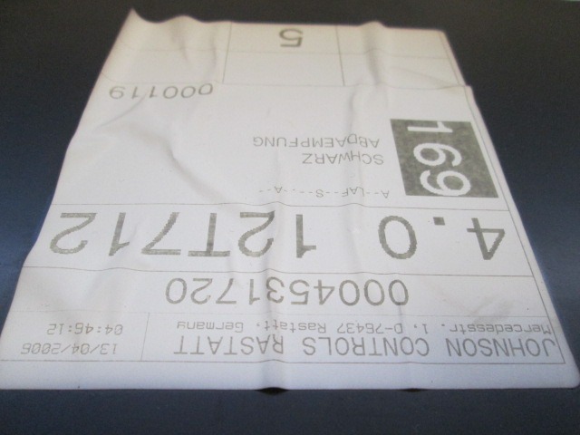 GLOVE BOX OEM N. 1,7E+94 ORIGINAL PART ESED MERCEDES CLASSE A W169 5P C169 3P (2004 - 04/2008) DIESEL 20  YEAR OF CONSTRUCTION 2006