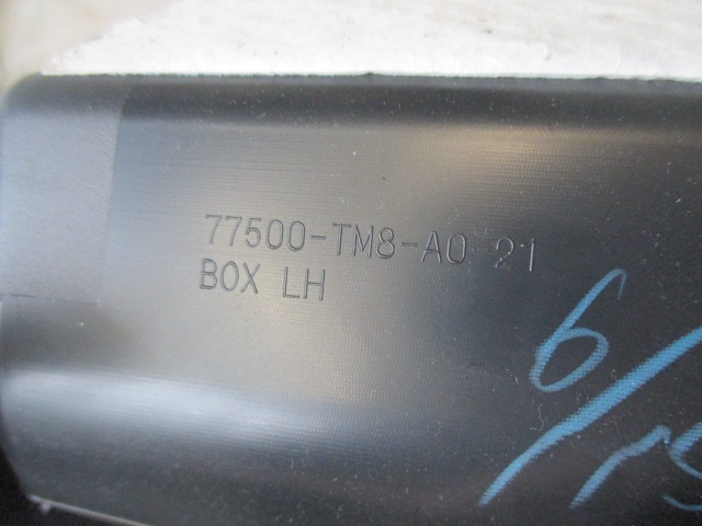 GLOVE BOX OEM N. 77500TM8A021 ORIGINAL PART ESED HONDA INSIGHT MK2 (2009 - 10/2013) IBRIDO 13  YEAR OF CONSTRUCTION 2009