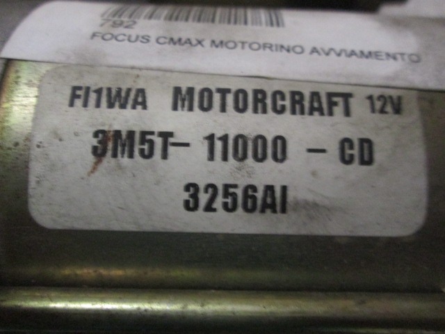 FORD CMAX (2003/2007) 1.6 TDCI STARTER MOTOR 3M5T-11000-CD