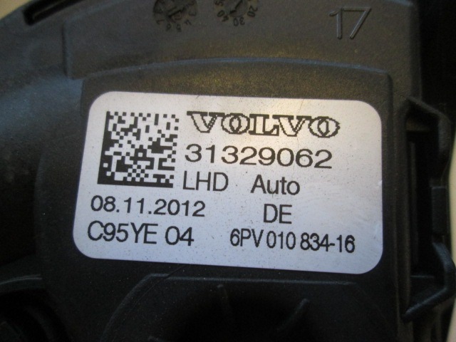 PEDALS & PADS  OEM N. 6PV010834-16 ORIGINAL PART ESED VOLVO XC60 (DAL 2013) DIESEL 24  YEAR OF CONSTRUCTION 2013