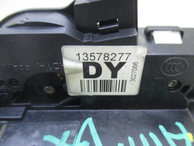 CENTRAL LOCKING OF THE RIGHT FRONT DOOR OEM N. 13578277 ORIGINAL PART ESED CHEVROLET CRUZE J300 (DAL 2009) BENZINA/GPL 18  YEAR OF CONSTRUCTION 2011