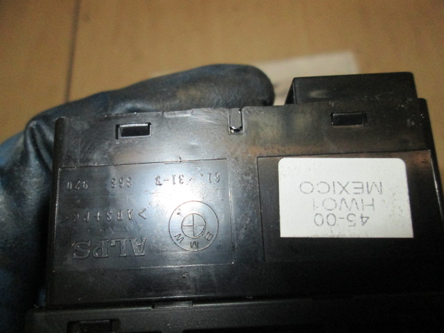 SWITCH HAZARD WARNING/CENTRAL LCKNG SYST OEM N. 61319368920 ORIGINAL PART ESED BMW SERIE 3 E46 BER/SW/COUPE/CABRIO (1998 - 2001) DIESEL 20  YEAR OF CONSTRUCTION 2001