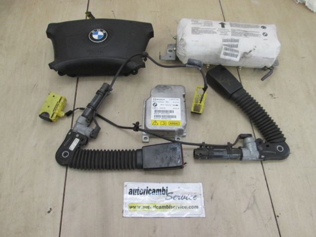KIT COMPLETE AIRBAG OEM N. 9045 KIT AIRBAG COMPLETO ORIGINAL PART ESED BMW SERIE 3 E46 BER/SW/COUPE/CABRIO (1998 - 2001) DIESEL 20  YEAR OF CONSTRUCTION 2001